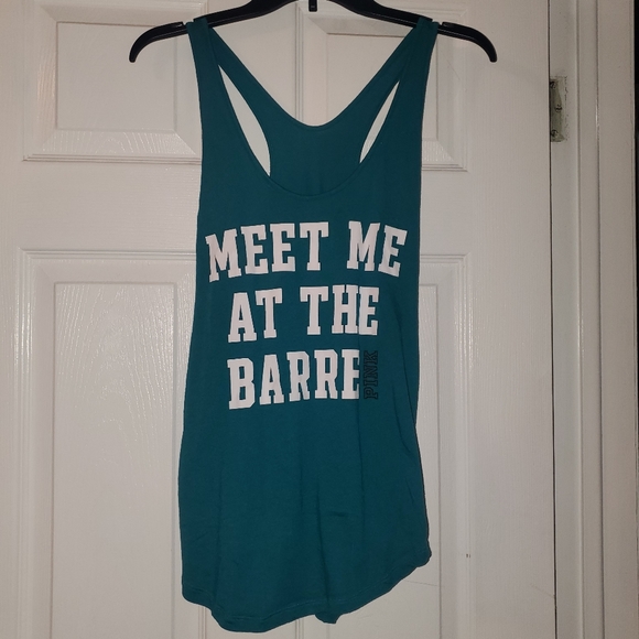 PINK Victoria's Secret Tops - NWOT VS PINK Teal "Meet Me At The Barre" Tank Top
